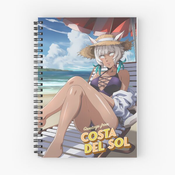 Item preview, Final Fantasy XIV - Y'shtola Greetings from Costa del Sol Vintage Postcard designed and sold by nyanjutsu.