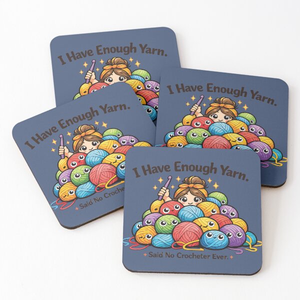 Item preview, I Have Enough Yarn Funny Crochet Lover designed and sold by SimplePoDesign.