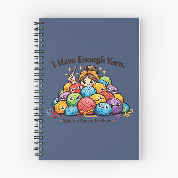 Item preview, I Have Enough Yarn Funny Crochet Lover designed and sold by SimplePoDesign.