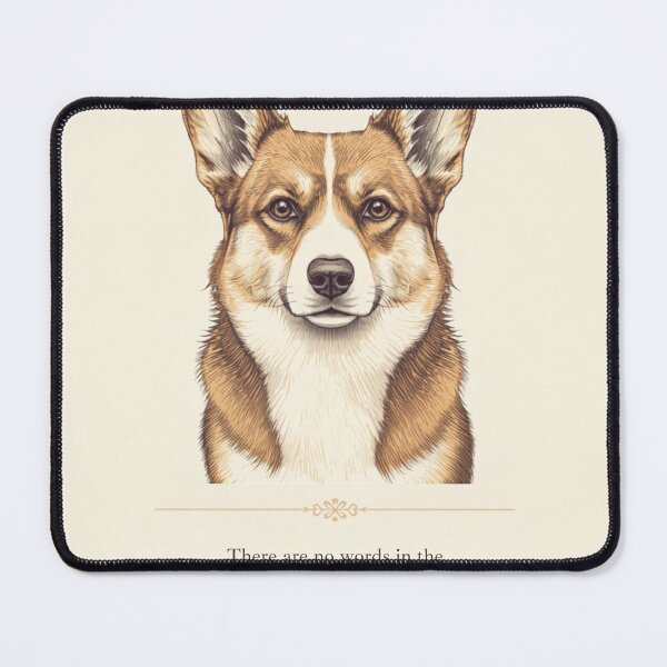 Item preview, "Corgi Mix Dog Portrait Love Quote" designed and sold by WaggingTailsCo.