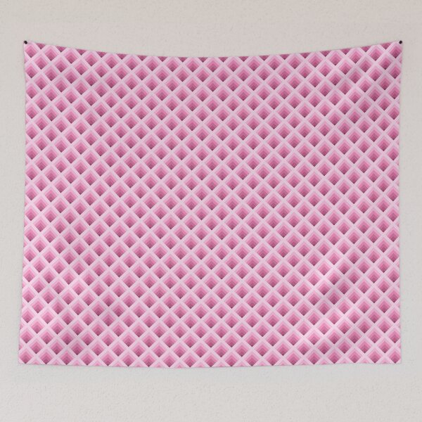 Item preview, Rose Labyrinth - Pink Geometric Diamond Pattern designed and sold by BlackthornDsign.