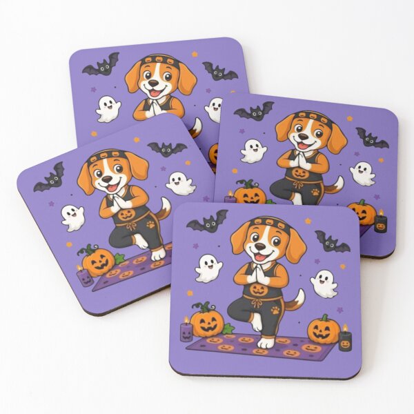Item preview, Cute Yoga Dog Halloween Zen Puppy Spooky Season designed and sold by Kyilestore.
