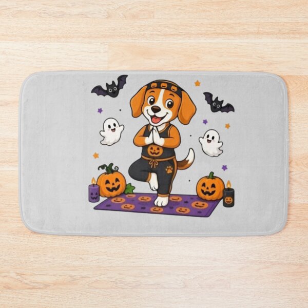 Item preview, Cute Yoga Dog Halloween Zen Puppy Spooky Season designed and sold by Kyilestore.