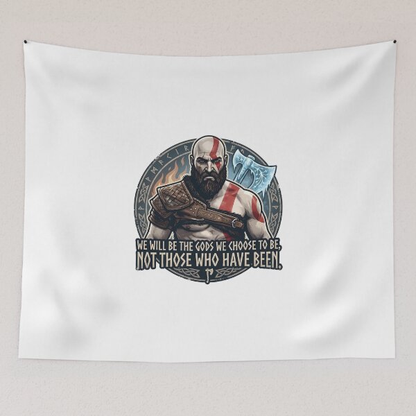 Item preview, Kratos - We Will Be The Gods We Choose To Be designed and sold by Enea Kelo.