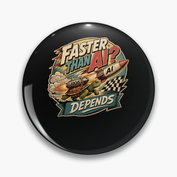 Item preview, Faster Than AI? Depends designed and sold by FreshPixelArt.