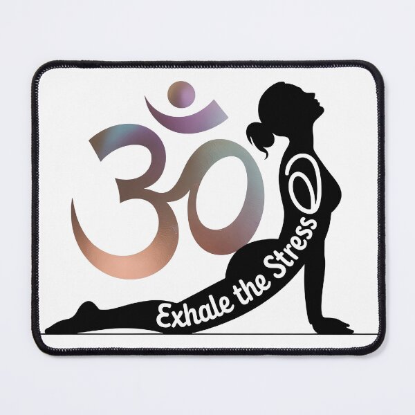 Item preview, Exhale the Stress Om Yoga Pose Shirt designed and sold by 108stillness.