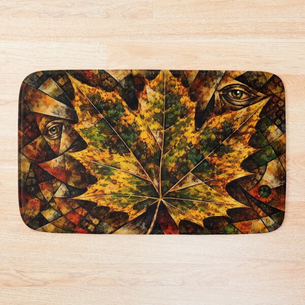 Item preview, Abstract Maple Leaf with Eyes designed and sold by cuprum.