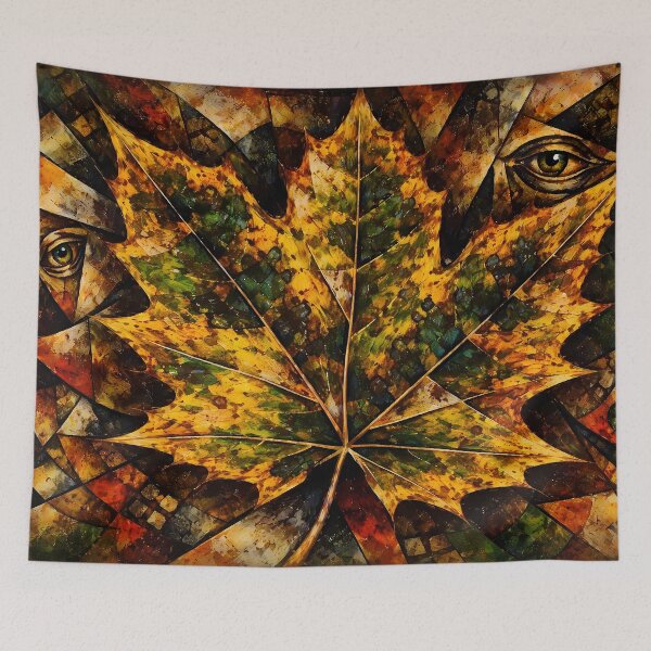 Item preview, Abstract Maple Leaf with Eyes designed and sold by cuprum.