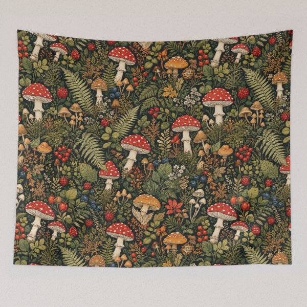 Item preview, Forest Mushrooms and Berries designed and sold by Tau Tia L Douglass.
