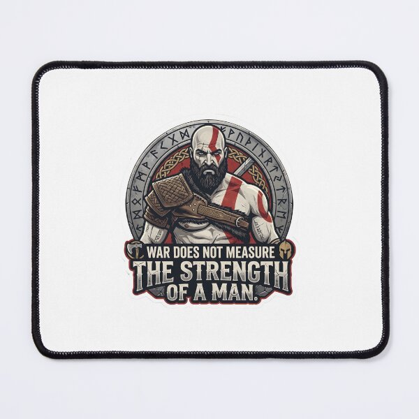 Item preview, Kratos - War Does Not Measure The Strength Of A Man designed and sold by Enea Kelo.