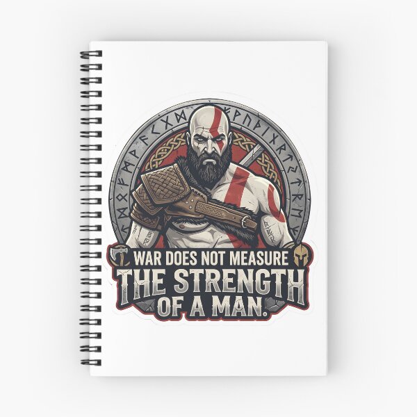 Item preview, Kratos - War Does Not Measure The Strength Of A Man designed and sold by Enea Kelo.