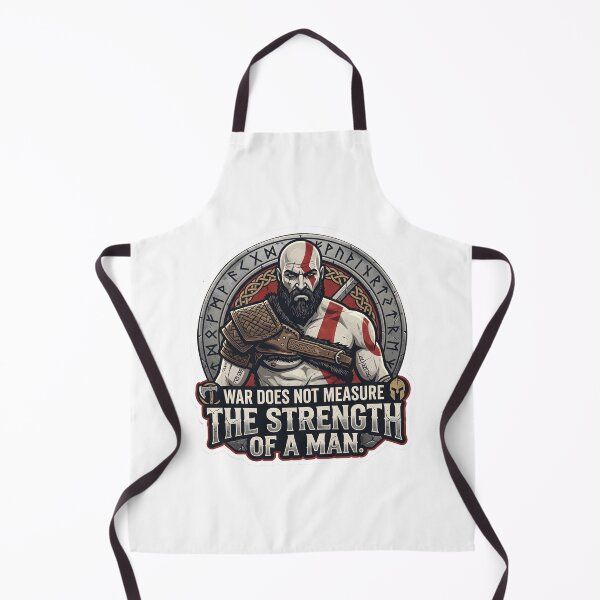 Item preview, Kratos - War Does Not Measure The Strength Of A Man designed and sold by Enea Kelo.