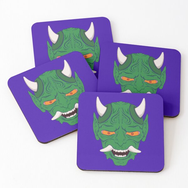 Item preview, Green Oni Mask designed and sold by Kenneth Shinabery.