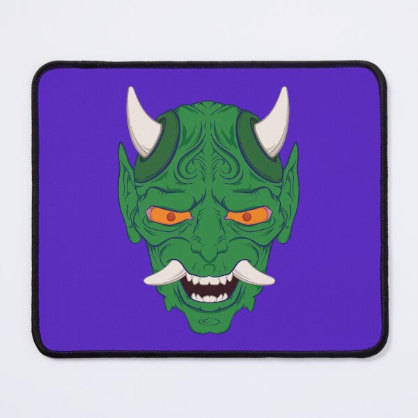 Item preview, Green Oni Mask designed and sold by Kenneth Shinabery.