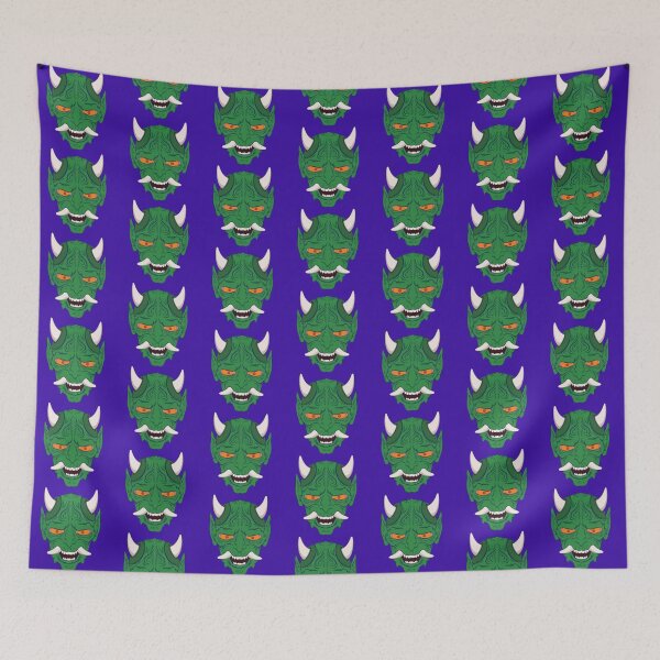 Item preview, Green Oni Mask designed and sold by Kenneth Shinabery.