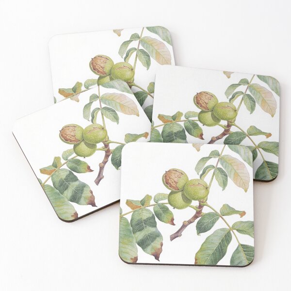 Item preview, Elegant Walnut Tree Branch Watercolor - Minimalist Japandi Botanical Wall Art designed and sold by sana designer.