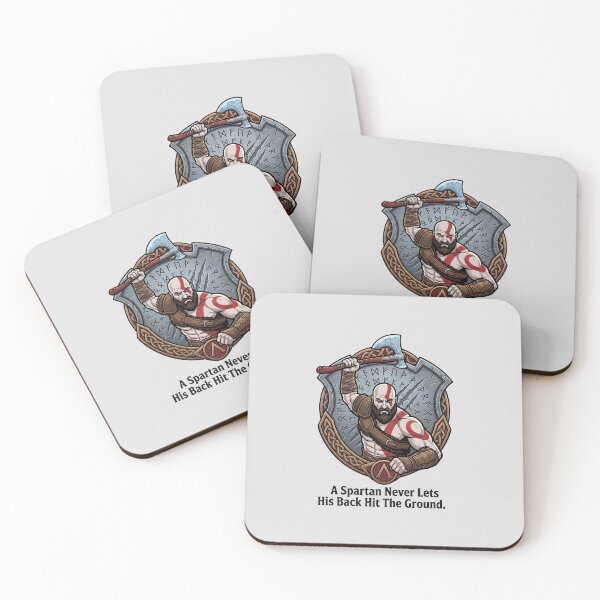 Item preview, Kratos - A Spartan Never Lets His Back Hit The Ground designed and sold by Enea Kelo.