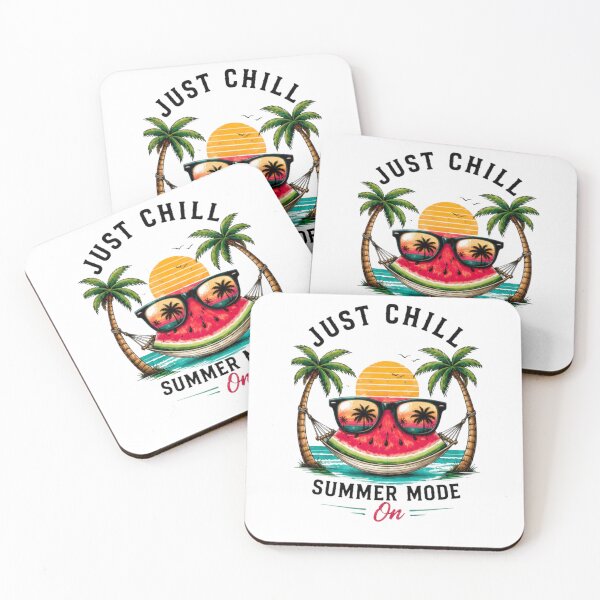 Item preview, Just Chill Summer Mode On Retro Beach Watermelon Graphic T-Shirt designed and sold by novaduman.