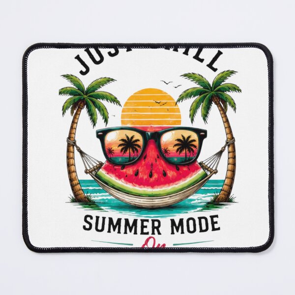 Item preview, Just Chill Summer Mode On Retro Beach Watermelon Graphic T-Shirt designed and sold by novaduman.