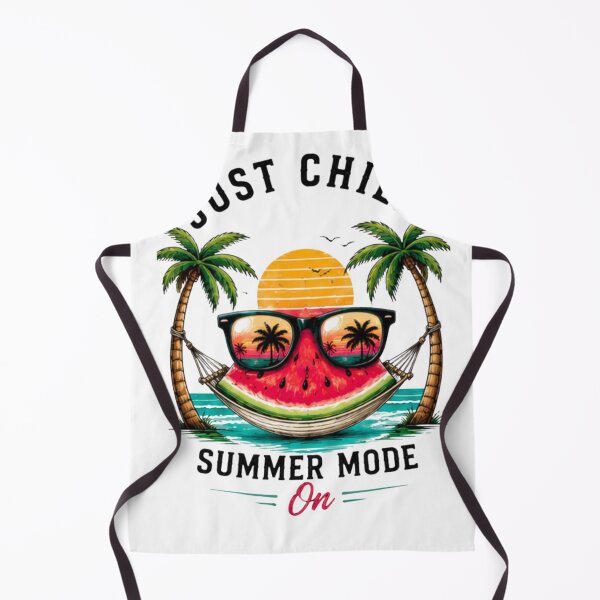 Item preview, Just Chill Summer Mode On Retro Beach Watermelon Graphic T-Shirt designed and sold by novaduman.