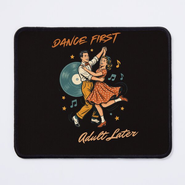 Item preview, Dance First Adult Later Lindy Hop Vintage Swing Dance Design designed and sold by SANADART.