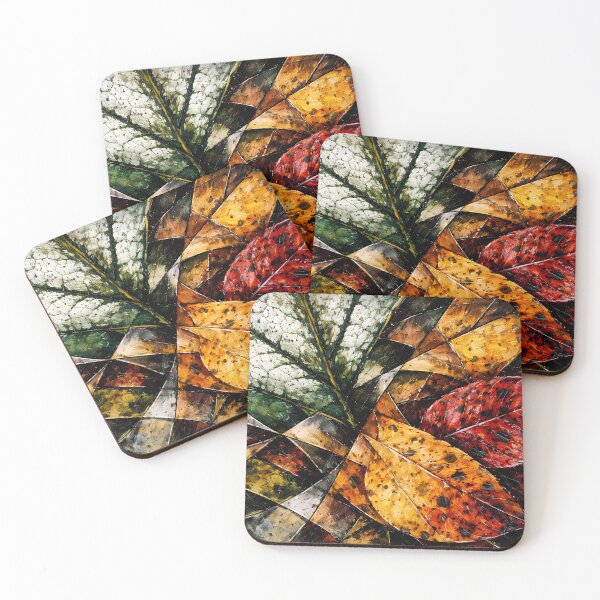 Item preview, Colorful Autumn Leaves Collage designed and sold by cuprum.