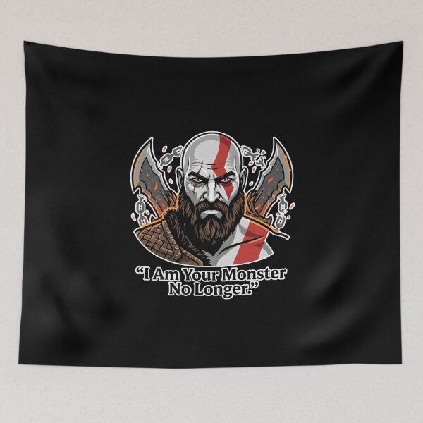 Item preview, Kratos - I Am Your Monster No Longer Spartan Warrior Badge designed and sold by Enea Kelo.