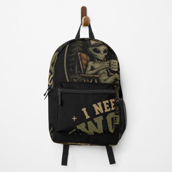 Item preview, I Need More Woods Funny Alien Camping T-Shirt designed and sold by Strange Trails Co..
