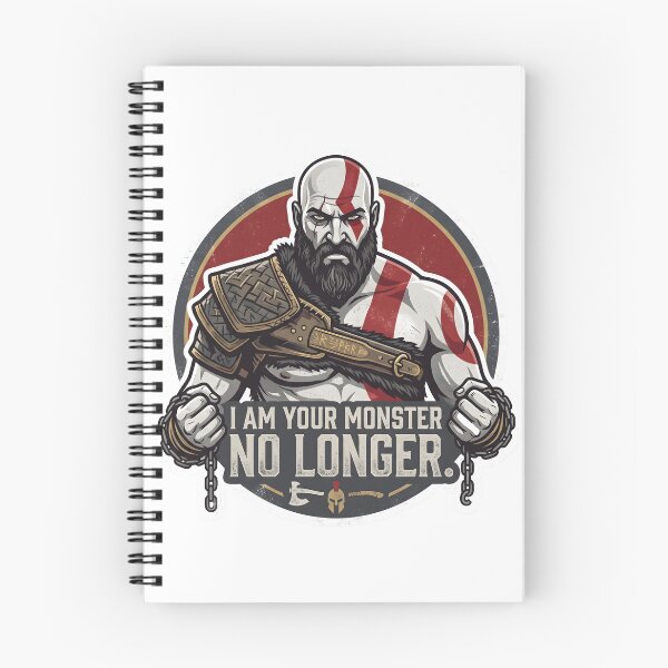 Item preview, Kratos - I Am Your Monster No Longer Spartan Warrior Badge designed and sold by Enea Kelo.