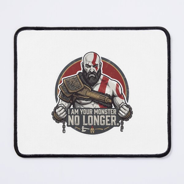 Item preview, Kratos - I Am Your Monster No Longer Spartan Warrior Badge designed and sold by Enea Kelo.