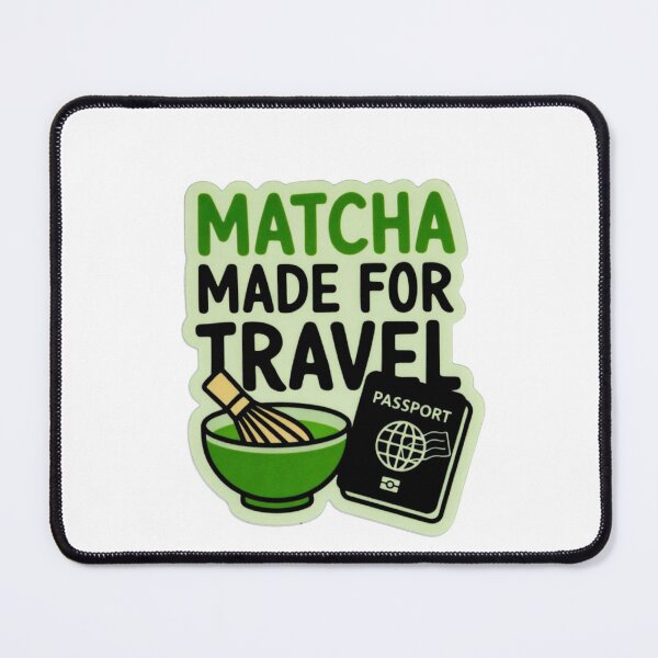Item preview, Matcha Made For Travel Sticker | Matcha Lover Travel Aesthetic | Laptop Water Bottle Decal designed and sold by Art90o.