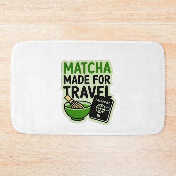 Item preview, Matcha Made For Travel Sticker | Matcha Lover Travel Aesthetic | Laptop Water Bottle Decal designed and sold by Art90o.