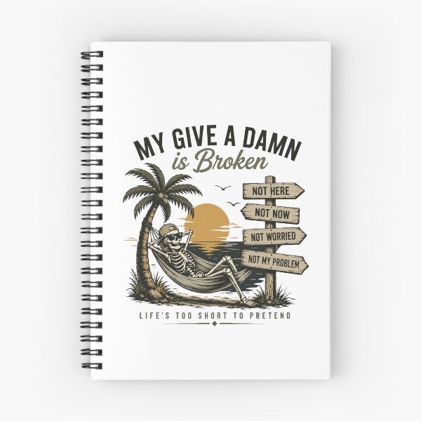 Item preview, My Give A Damn Is Broken Retirement Beach Vacation Quote designed and sold by BornBorn.