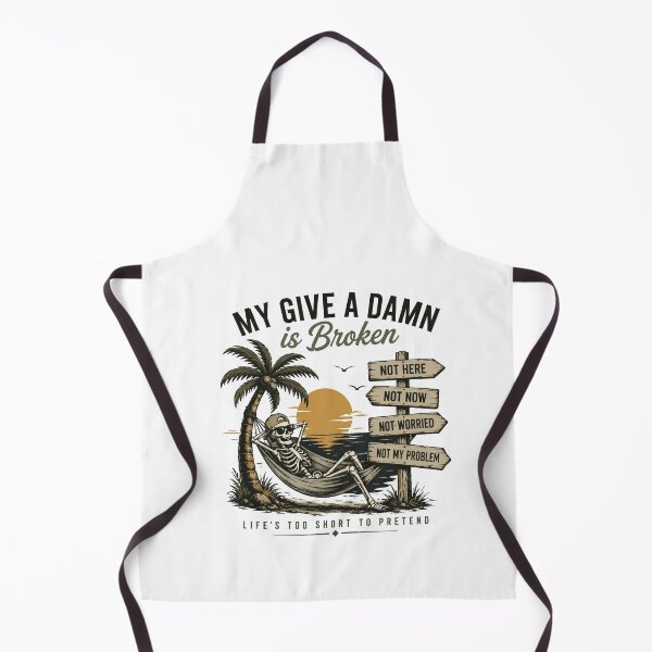 Item preview, My Give A Damn Is Broken Retirement Beach Vacation Quote designed and sold by BornBorn.
