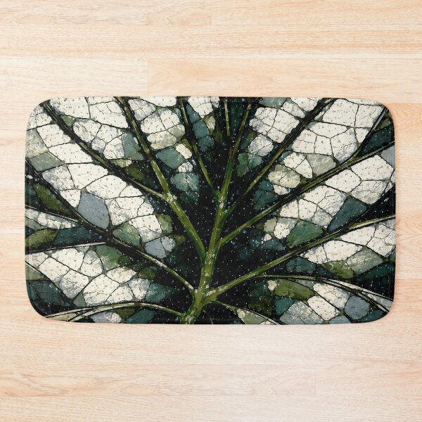 Aperçu de l'œuvre Motif complexe de feuilles en mosaïque créée et vendue par cuprum.