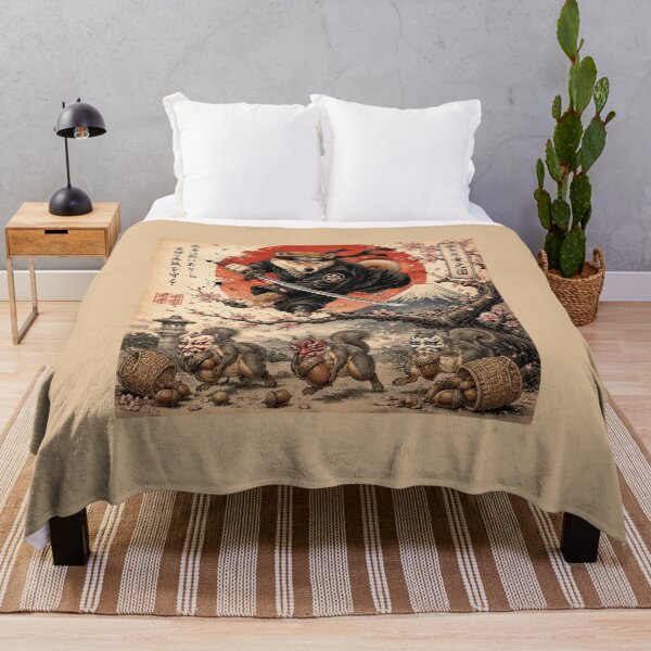 Item preview, Shinobi Shiba Ninja Anime | Kabuki Squirrel Heist | Naruto Dog Ukiyo-e designed and sold by Natalia-Vlad.