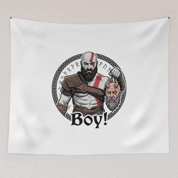 Item preview, Kratos Holding Mimir - BOY! designed and sold by Enea Kelo.
