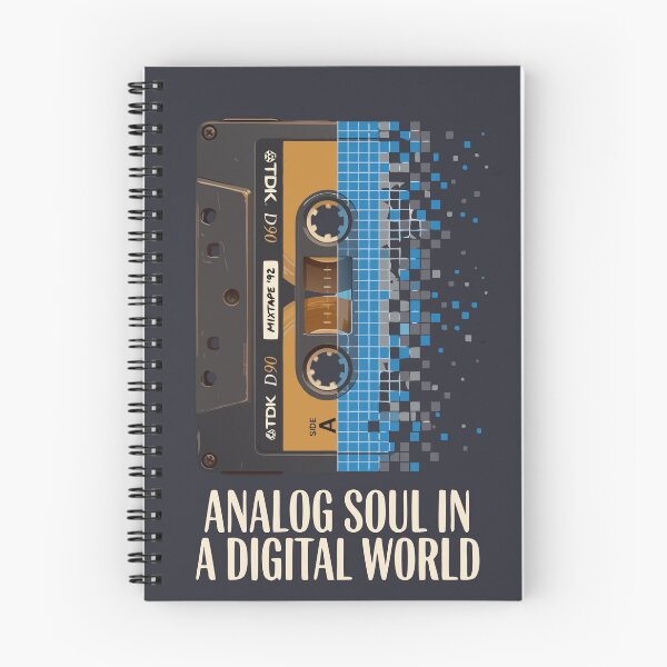 Item preview, Analog Soul In A Digital World – Cassette Tape Music Lover Nostalgia Gift designed and sold by Velustro Shop.