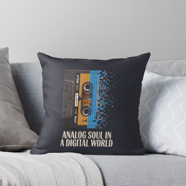 Item preview, Analog Soul In A Digital World – Cassette Tape Music Lover Nostalgia Gift designed and sold by Velustro Shop.