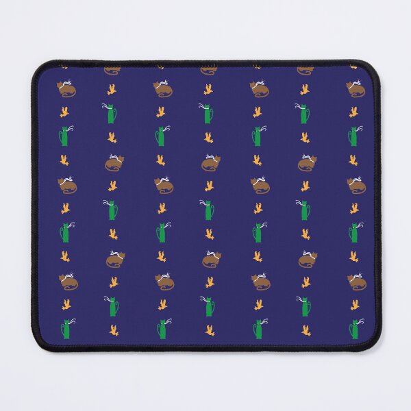 Item preview, Brown & Green Cozy Cats & Birds Stripes on Blue designed and sold by Digitalmyth's Designs.