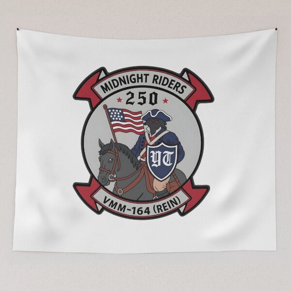 Item preview, Official VMM-164(REIN) Knightriders 250th 4th July Patch designed and sold by CharlieDesings.