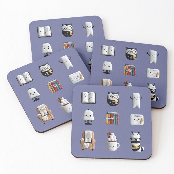 Item preview, Cute Reading Sticker Pack designed and sold by MegaNovaArt.