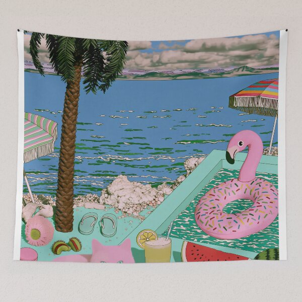 Item preview, The Pink Guardian of Endless Summer designed and sold by oanaunciuleanu.