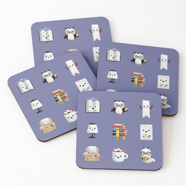 Item preview, Cute Book Lover Sticker Pack designed and sold by MegaNovaArt.