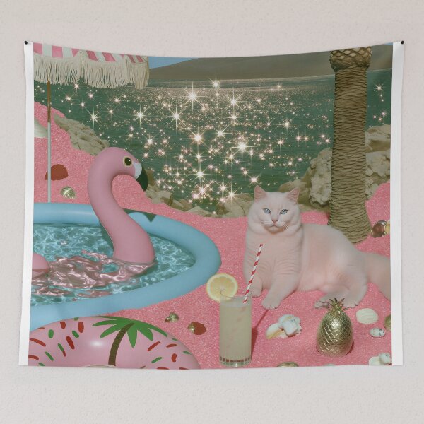 Item preview, The Pink Guardian of Endless Summer designed and sold by oanaunciuleanu.