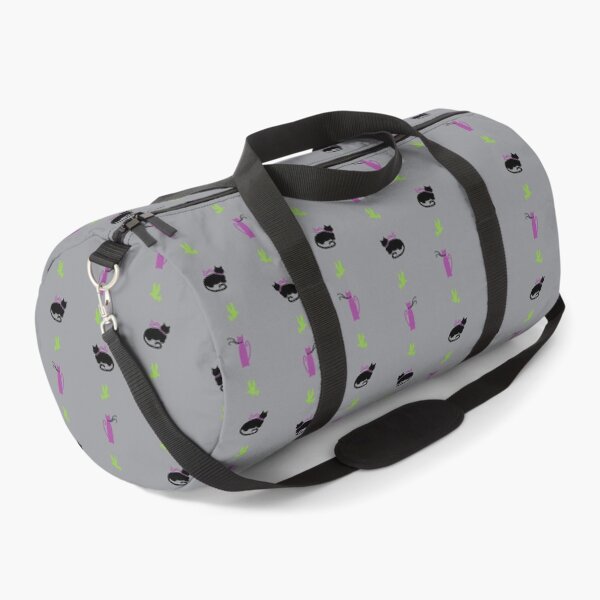 Item preview, Purple & Black Cozy Cats & Birds Stripes on Gray designed and sold by Digitalmyth's Designs.