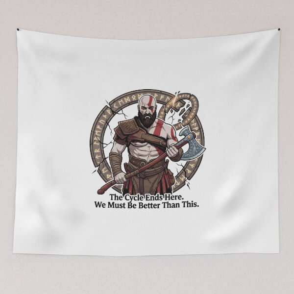 Item preview, Kratos - The Cycle Ends Here designed and sold by Enea Kelo.
