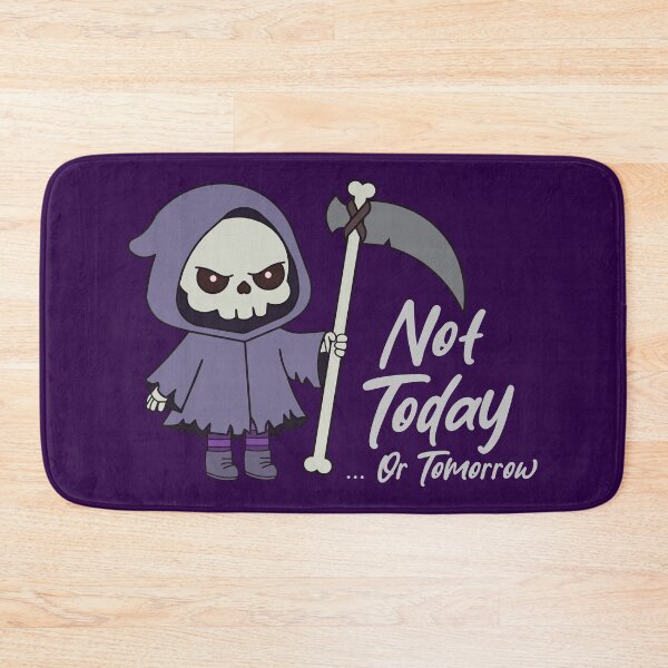 Item preview, Not Today... Or Tomorrow Angry Grim Reaper Purple Goth Cartoon  designed and sold by Hallowed Artistry.