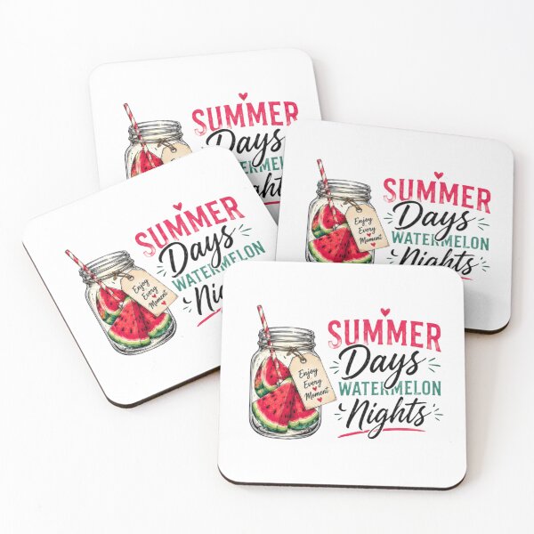 Item preview, Summer Days Watermelon Nights Retro Beach Vacation Graphic T-Shirt designed and sold by novaduman.