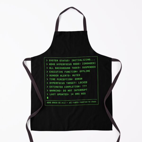 Item preview, Hyperfocus Mode Activated Typography ADHD Humor t-shirt designed and sold by MOSIDRIP™.